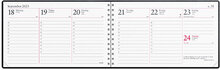 Kalender 2023 Veckokalendern svart konstläder
