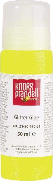 Glitterlim 50ml Neongul