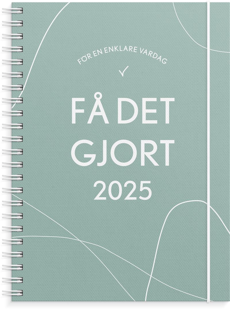 Kalender 2025 Få det gjort grön