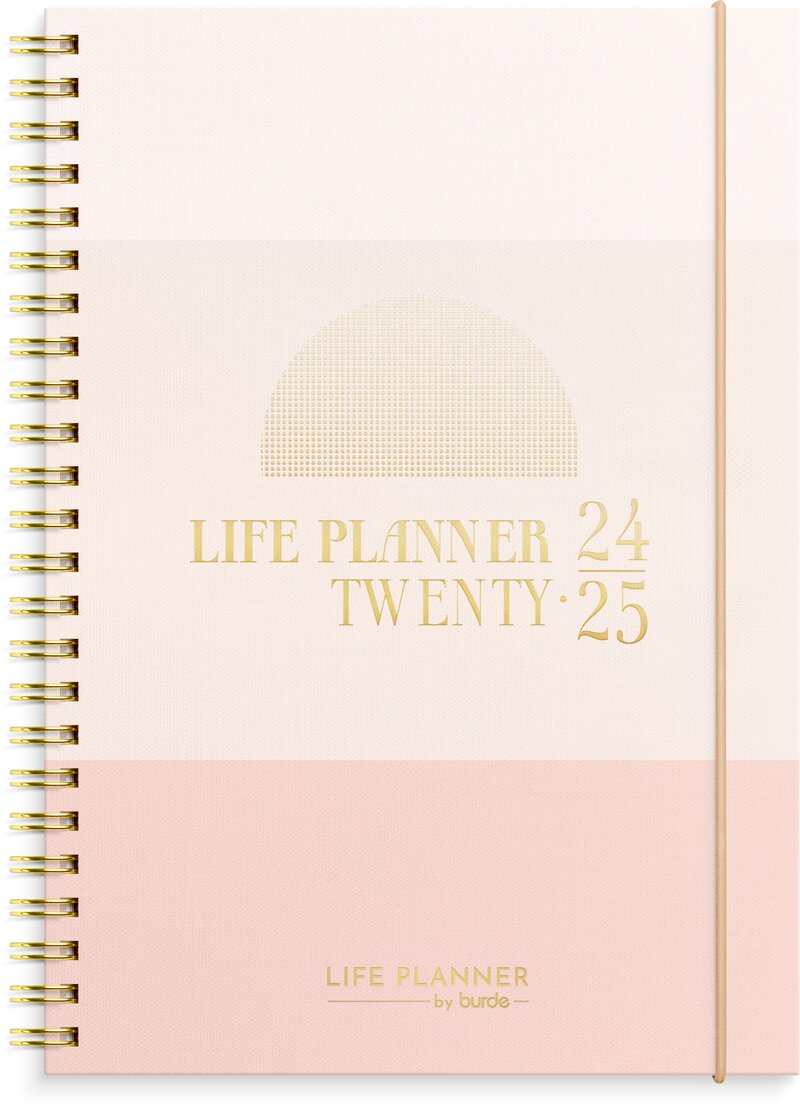 Kalender 24/25 Life Planner Pink Horisontell