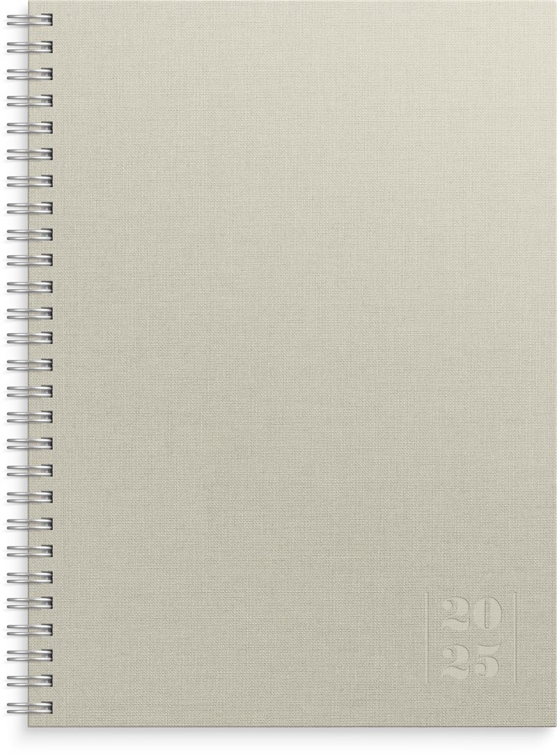 Kalender 2025 Business Textile beige