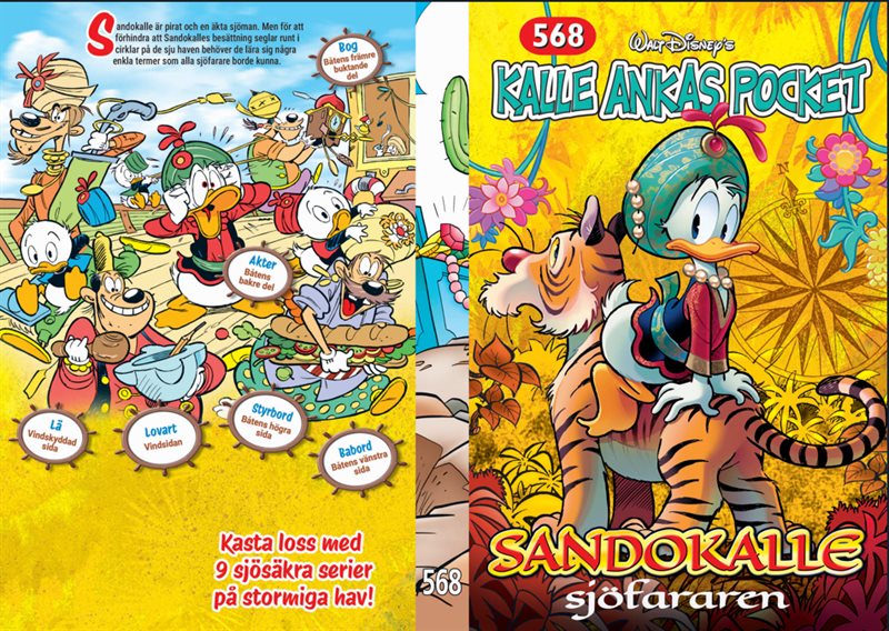 Kalle Ankas Pocket 568 : Sandokalle Sjöfararen