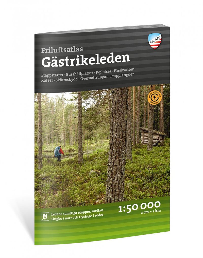 Friluftsatlas Gästrikeleden 1:50.000