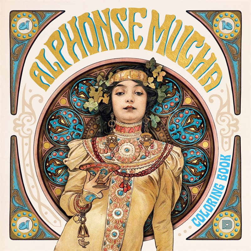 Alphonse Mucha Coloring Book