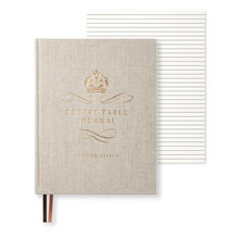 Coffee Table Journal Royal Rough Linen